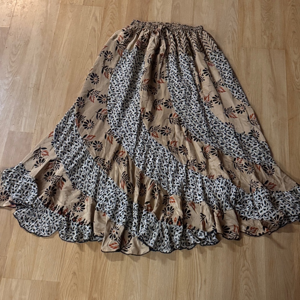 Jackpot one size s m l xl Floral Patterned Maxi Skirt